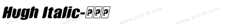 Hugh Italic字体转换 Hugh Italic字体转换